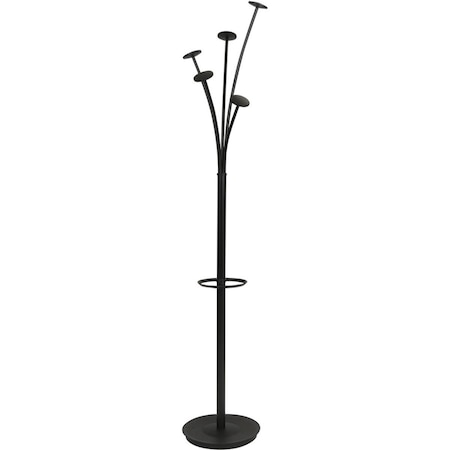 Alba 5 Pegs Festival Coat Stand for Garment - Black ABAPMFESTN